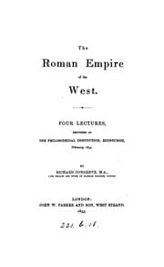 Tapa de The Roman empire of the West, 4 lectures