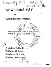 Tapa de New Rubáiyát