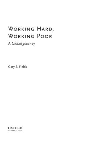 Tapa de Working hard, working poor
