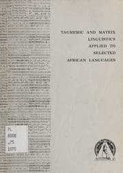 Tapa de Tagmemic and matrix linguistics applied to selected African languages