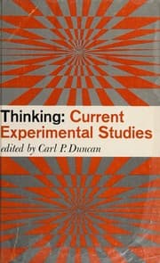 Tapa de Thinking: current experimental studies