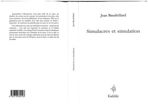 Tapa de Simulacres et simulation