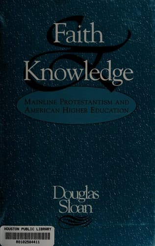 Tapa de Faith and knowledge