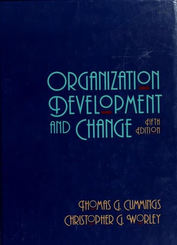 Tapa de Organization development and change
