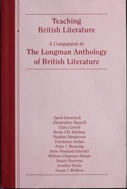 Tapa de Teaching British Literature - A Companion to The Longman Anthology of British Literature