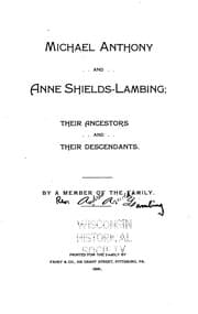 Tapa de Michael Anthony and Anne Shields-Lambing: Their Ancestors and Their Descendants