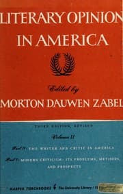Tapa de Literary opinion in America