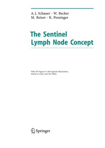 Tapa de The sentinel lymph node concept
