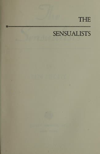 Tapa de The sensualists