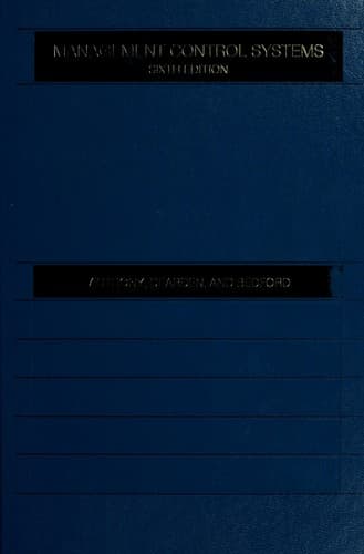 Tapa de Management control systems