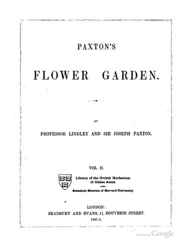 Tapa de Paxton's flower garden