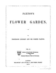 Tapa de Paxton's flower garden