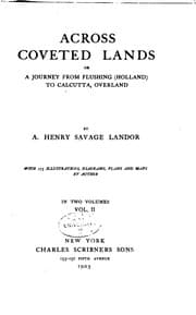 Tapa de Across Coveted Lands: Or, A Journey from Flushing (Holland) to Calcutta ..