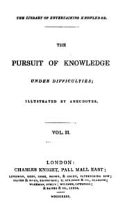 Tapa de The pursuit of knowledge under difficulties [by G.L. Craik]