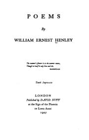 Tapa de Poems by William Ernest Henley