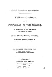 Tapa de Messiah as foretold and expected, a course of sermons