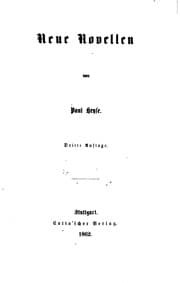Tapa de Neue Novellen