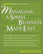 Tapa de Managing a small business made easy