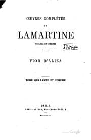 Tapa de Œuvres complètes de Lamartine publiées et inédites