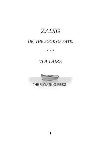 Tapa de Zadig