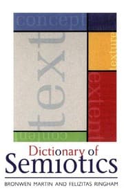 Tapa de Dictionary of semiotics