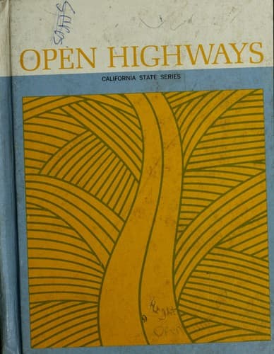 Tapa de Open highways, book 4