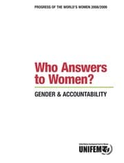 Tapa de Progress of the World's Women 2008-2009