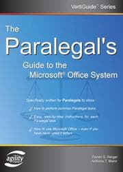 Tapa de The Paralegal's Guide To The Microsoft Office System (Vertiguide) (Vertiguide)