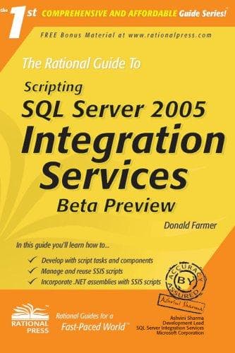 Tapa de The Rational Guide to Scripting SQL Server 2005 Integration Services Beta Preview (Rational Guides)
