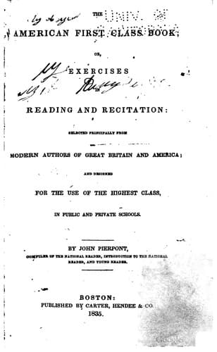 Tapa de The American first class book