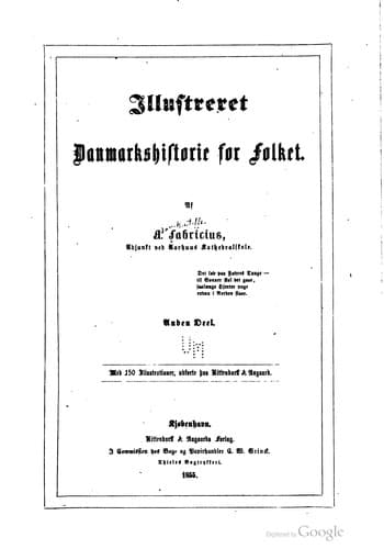Tapa de Illustreret Danmarkshistorie for folket