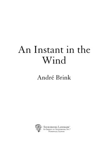 Tapa de An instant in the wind