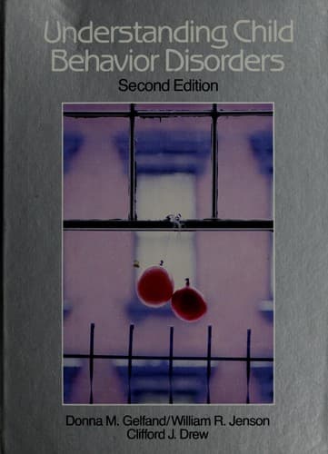 Tapa de Understanding child behavior disorders