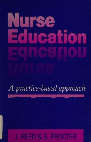 Tapa de Nurse Education