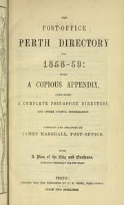Tapa de The Post Office Perth directory, for ...
