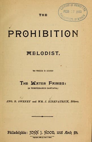 Tapa de Prohibition melodist