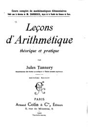 Tapa de Leçons d'arithmétique: théorique et pratique