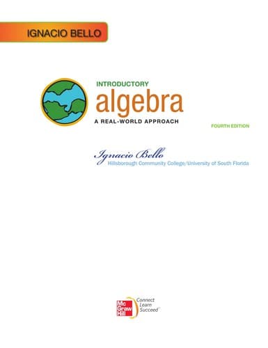 Tapa de Introductory algebra