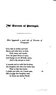 Tapa de Torrent of Portugal: An English Metrical Romance. Now First Published from ..