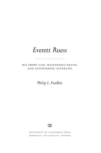 Tapa de Everett Ruess
