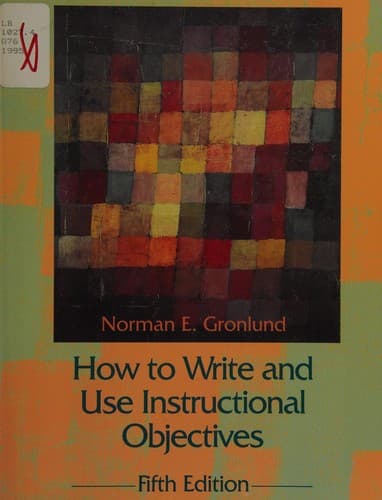 Tapa de How to write and use instructional objectives