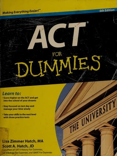 Tapa de ACT for dummies