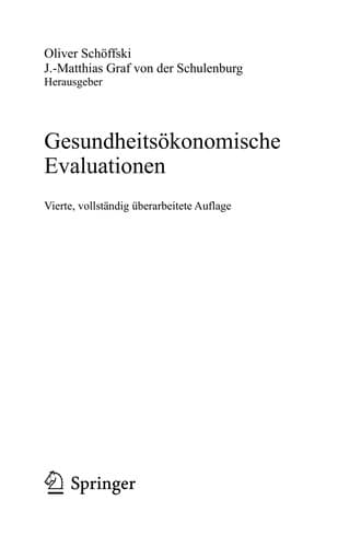 Tapa de Gesundheitsökonomische Evaluationen
