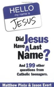 Tapa de Did Jesus have a last name?