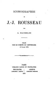 Tapa de Iconographie de J.-J. Rousseau