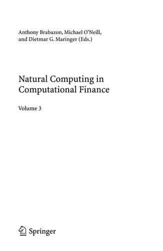Tapa de Natural Computing in Computational Finance