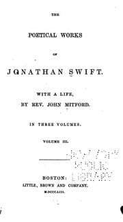 Tapa de The Poetical Works of Jonathan Swift: With a Life
