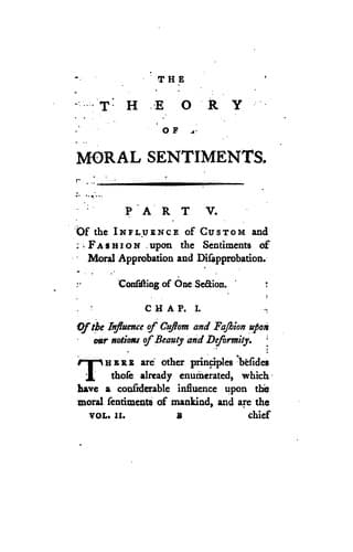 Tapa de The Theory of Moral Sentiments: Or, An Essay Towards an Analysis of the Principes by which Men ...