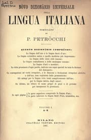 Tapa de Novo dizionario universale della lingua Italiana