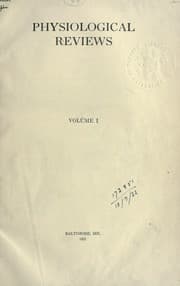 Tapa de Physiological reviews